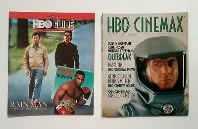  The Hbo Cable Tv Guide  Vintage Booklet Magazine Two Issues  Dustin Hoffman  • $10.99