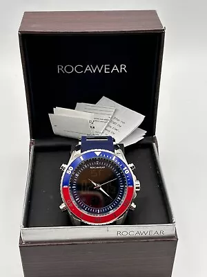 Rocawear Rm 03594 Large Men's Dual Watch Working New Old Stock Digital & Hands • £29.99