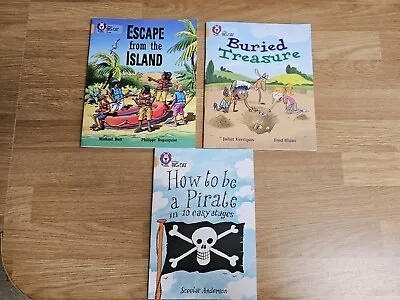 Collins Big Cat Phonics Gold/Band 9 Book Bundle - Treasure Pirates Island • £8