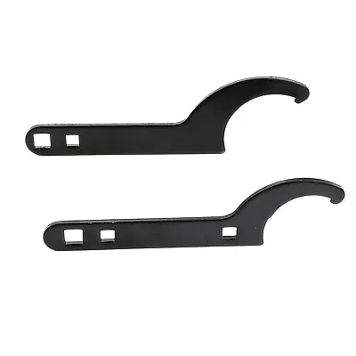 Coilover Wrench Spanner Adjustment Tool Universal 2 PCS Black SS Aftermarket • $12.99