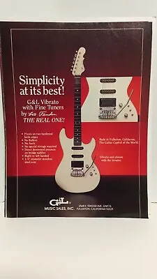 G&l Guitars G&l Invader Tremolo  1986 Print Ad.  11x8.5  1 • $8.75