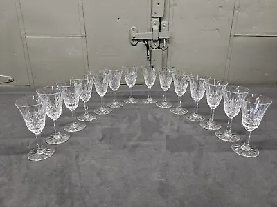 $250 • Buy Set Of 14 Crystal St. Louis Sherry Glasses 5.5  Tall
