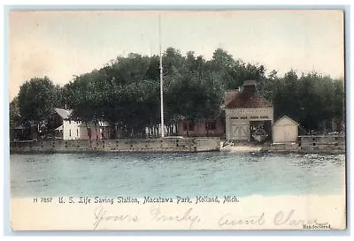 1906 U.S. Life Saving Station Macatawa Park Holland Michigan MI Posted Postcard • $29.95