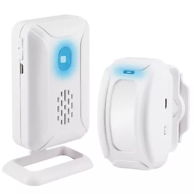 Wireless PIR Motion Sensor Alarm Detector 280m Home Entry Doorbell Store Welcome • $20.89