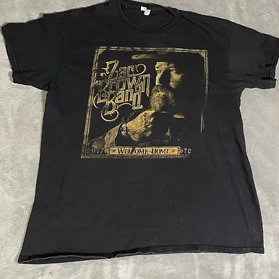 Zac Brown Band Concert T-Shirt 2017 Welcome Home Tour Tee Mens Large Black • $23.99