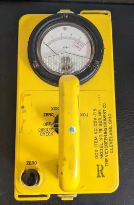 Geiger Counter Radiation Detector Victoreen CDV-715 Model 1B UNTESTED. • $75