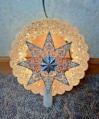 Vintage Silver Jewel Brite Star Electric Tree Topper- Works • $21