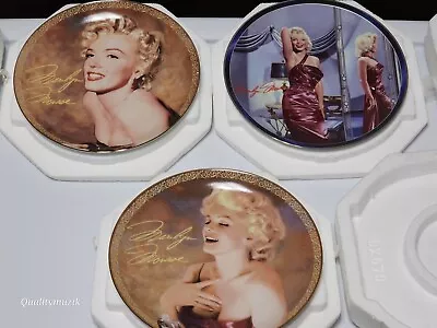 Marilyn Monroe Limited Edition Collectible Plates Lot # 3 The Bradford Exchange • $19.99