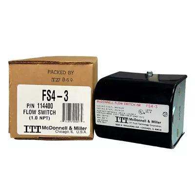 McDonnell & Miller FS4-3 Flow Switch NEW • $199.99