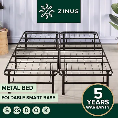 $139 • Buy Zinus Folding Bed Frame KING SINGLE DOUBLE QUEEN Size Mattress Base Platform