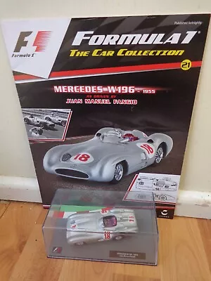 1/43 F1 Formula 1 Car Collection - 1955 Mercedes W196 Juan Fangio Car #21 • £14.99