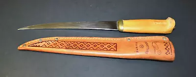 Filet Knife With Sheath--j Marttiini Rapala Fixed Blade-made In Finland 9” Blade • $25
