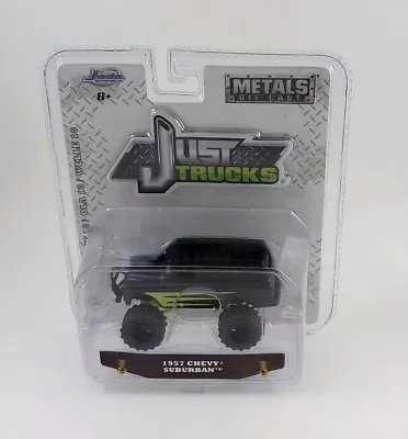 1:64 JADA TOYS *JUST TRUCKS 18* Black 1957 Chevy Suburban Panel - New In Package • $13.99