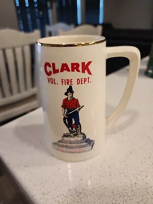 Vintage Clark Vol. Fire Dept. 1924-1974 50 Years Of Service Mug Beer Stein  • $14.99