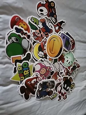 Super Mario Random Lot Of 25 Stickers  • $2.99