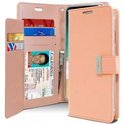 Fit IPhone 15 14 13 12 11 Pro Max Plus Flip Xr Xs Wallet Card Leather Case Cover • $12.99