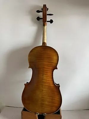 16 Inch Viola Stradi  Model Solid Flamed Maple Back Spruce Top Hand Carved K3947 • $299