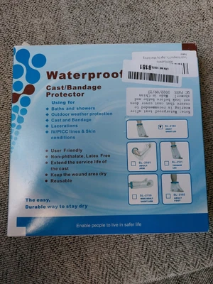 £7 • Buy Waterproof Cast/Bandage Protector. Adult Lower Leg (knee To Toe). NEW