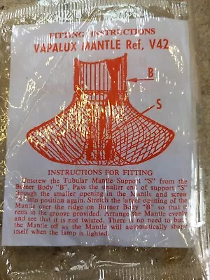 Mantle Vapalux  Bialaddin  Willis Bates For Paraffin Oil Lamp Lantern ; Singly • £4.50