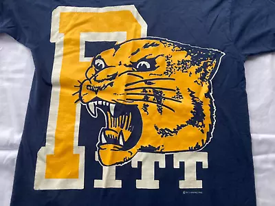 VTG 80’s PITT PANTHERS PITTSBURGH T SHIRT • $44.99