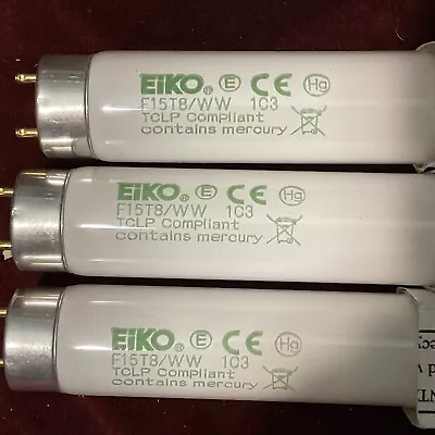 EIKO F15T8/ WW 15W 72CRI TCLP Fluorescent Tube Light Bulb HG • $7