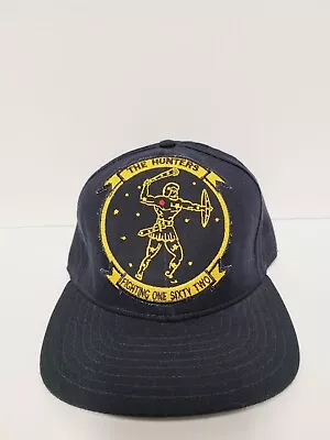 Vintage New Era Military Veteran Snapback Hat The Hunters Fighting One Sixty Two • $24.99