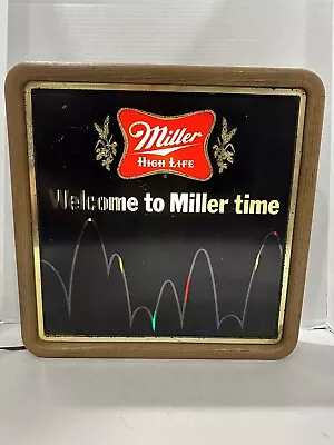 1983 Miller High Life Beer Bouncing Ball Motion Sign Light Miller Time Nice! • $325