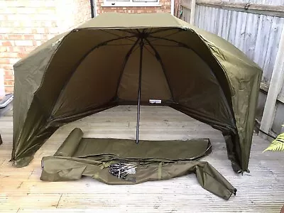 £100 • Buy Fox Easy Brolly Ground Sheet Pegs Used Carp Fishing Gear 