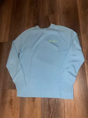Versace Sweater Men SMALL Size 46 Baby Blue Vintage Style Designer • $300