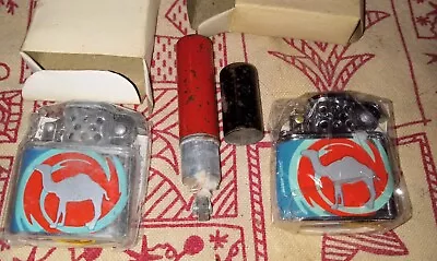 Vintage Lipstick Lighter & Early 80's Camel Cigarette Promo Lighters X2- Unused  • $7.99