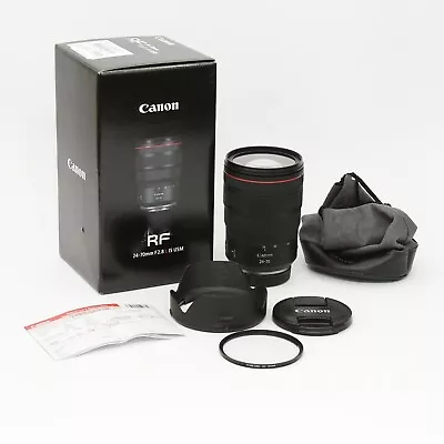 Canon RF 24-70mm 24-70 Mm F/2.8 F2.8 L IS USM (USA Model) Sharp Lens + UV Filter • $1779