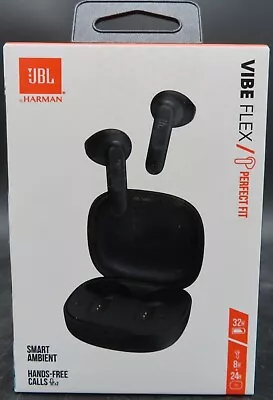 JBL Vibe Flex Perfect Fit Wireless Earbuds Black (JBLVFLEXBLKAM) • $43.98