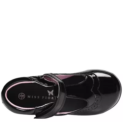 MISS FIORI Tara T Bar Shoes Black Size UK C10 *REFSSS236 • £11.24