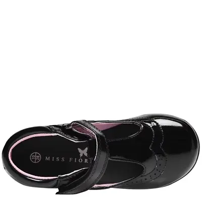 MISS FIORI Tara T Bar Shoes Black Size UK C12 *REFSSS482 • £11.24