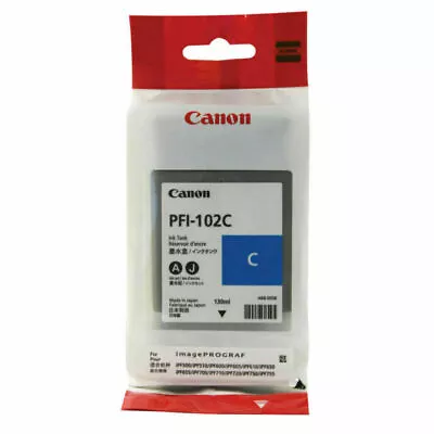 Canon PFI-102C (0896B001AA) Cyan Ink Cartridge • £19.33