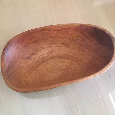 Wesley Buscher (Signed) Koa Wood Bowl Large 14.5 X8 X3.5  - As Found • $145