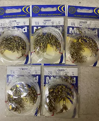 60 Mustad Double Drop Bottom Rigs 30b Leaders Snaps And Swivels Need Hooks • $14.75