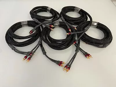 Lot Of 5 MONSTER XLN Pro AUDIO TWO CHANNEL RCA CABLE 4m 2c • $157.19