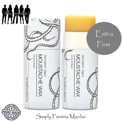 £10 • Buy The Brighton Beard Co. Lime & Basil Moustache Ex-Firm Wax 15g Stick