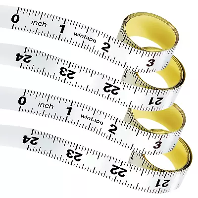 Self-Adhesive Measuring Tape 4 Rolls - 24 Inch Sticky For Workbench • $13.99