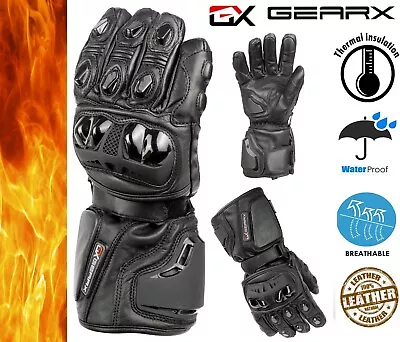 Torque Thermal Waterproof Motorbike Motorcycle Gloves Carbon Protection1 • £21