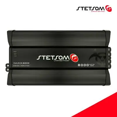 Stetsom Vulcan 8000 1 Ohm Amplifier Mono Class D Digital Car 8k Amp Bass & Voice • $519.99