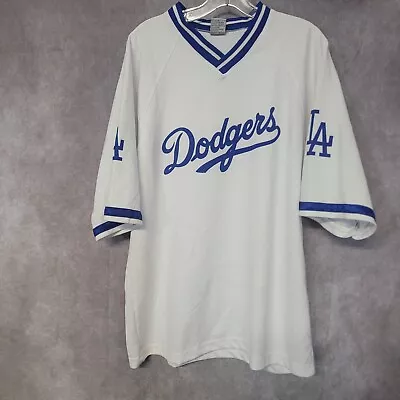 Vintage 80s Big Time Los Angeles Dodgers White Baseball Jersey Mens L USA • $29.99