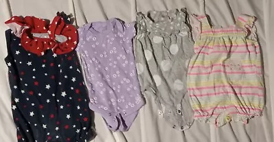 4 Sets Of Onepieces 3 To 6 Months Purple Comes With Pink Leggings • $6