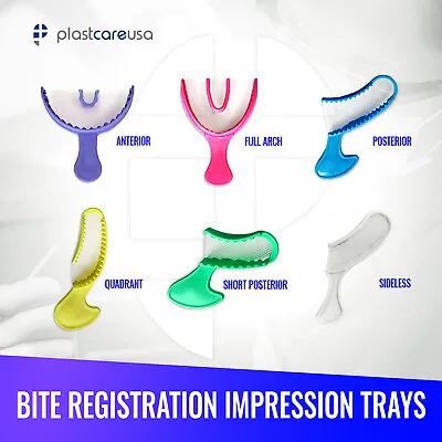 Dental Impression Bite Registration Triple Trays Mold (Choose Size & Quantity) • $114.99