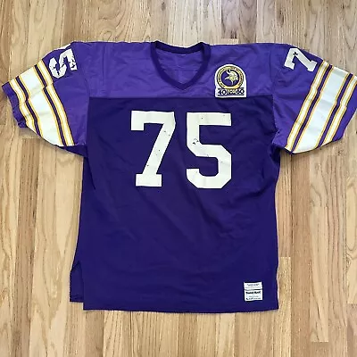 Vintage 80s Sandknit Minnesota Vikings Keith Millard Game Worn Used Jersey Sz 52 • $2199