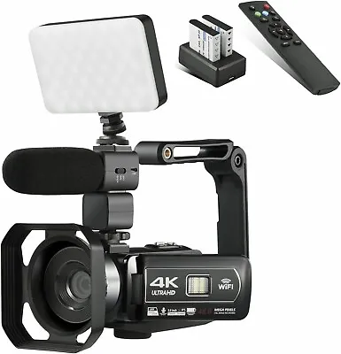 $159.98 • Buy Video Camera Camcorder 4K 48MP 3.0 Inch IPS Vlogging Camera For YouTube