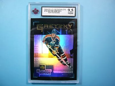 1999/00 Upper Deck Mcdonald's Hockey Card #14 Wayne Gretzky Ksa 9.5 Ngm Ud Rj • $45.99