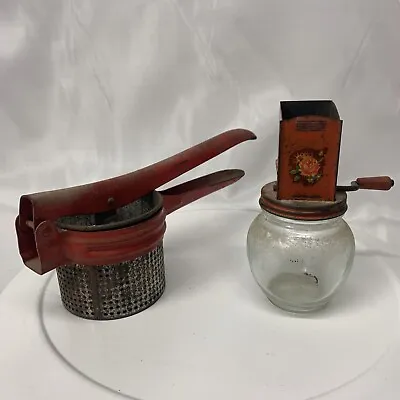 Vintage Nut Grinder And Tomato Potato Smasher Press • $24.99