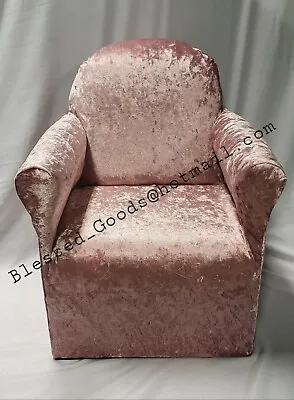 £32.99 • Buy Kids Childrens Chair Armchair Baby Sofa Seat Fabric Upholstered Boutique Velvet